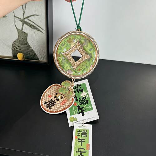 端午节艾草门挂中国结挂件入户门把手挂饰家居端午节装饰氛围布置