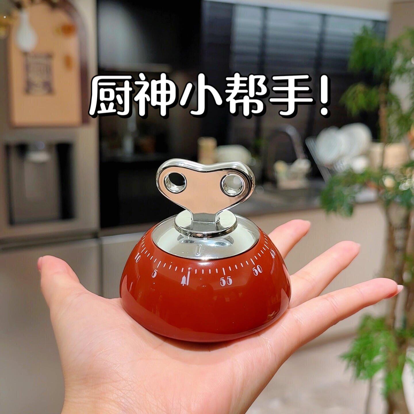 计时器厨房提醒器秒表计时定时器磁吸刷牙机械计时器提醒器声音大