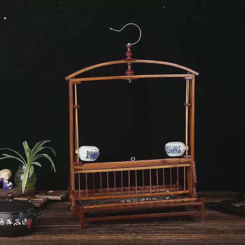 纯手工紫竹子站架鹦鹉站架伯劳八哥画眉玄凤绣眼颠颏站架站杠