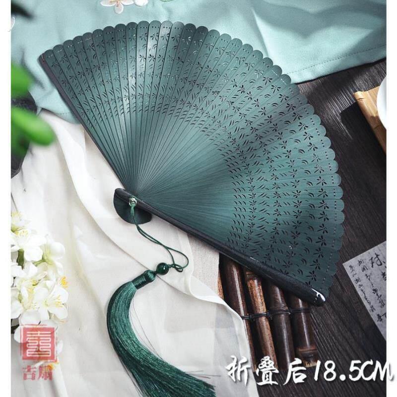 全竹折扇新中式竹中国风迷你扇子古风旗袍扇复古随身折叠小号夏季