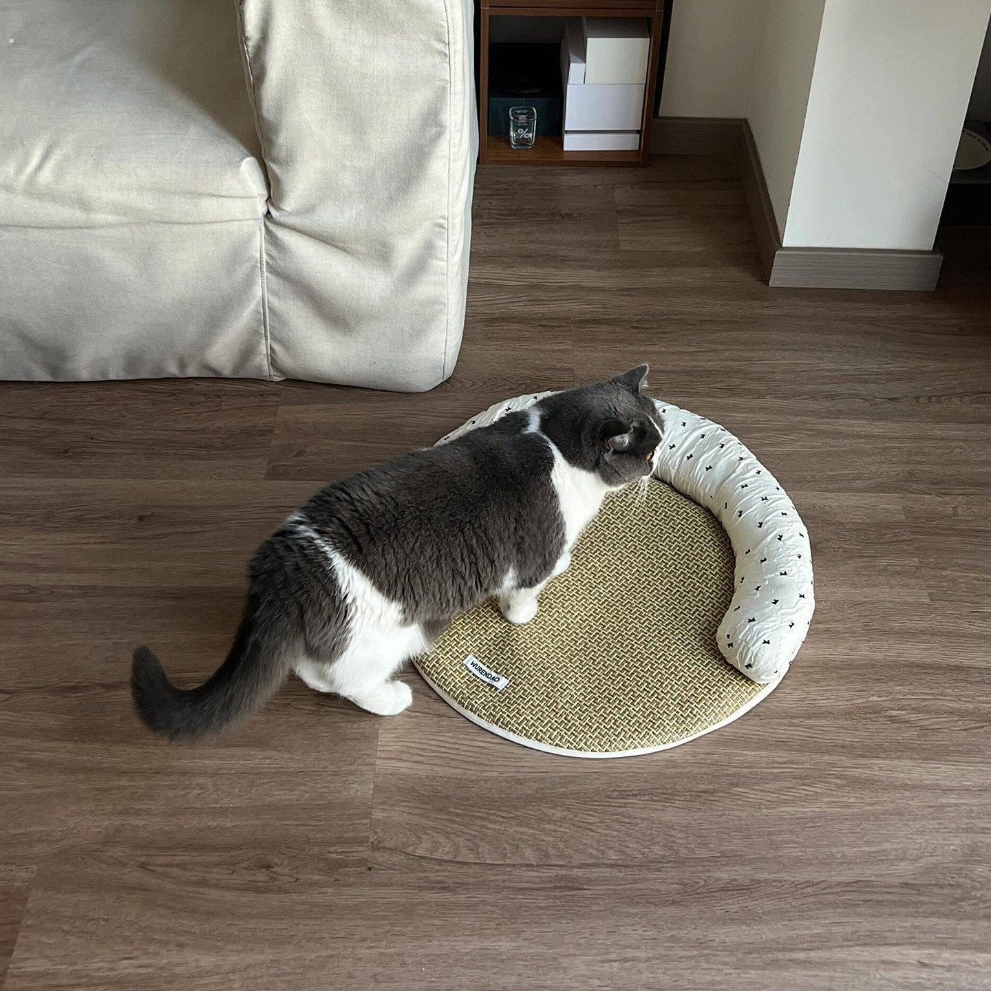 春夏猫狗垫子藤编凉席可拆洗猫窝宠物沙发四季通用中小型降温狗窝