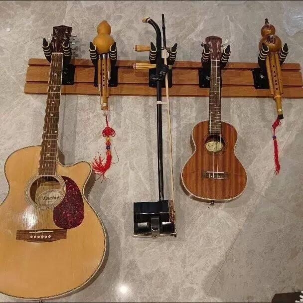 吉他挂墙架吉他挂板挂钩乐器挂墙展示架古筝二胡葫芦丝小提琴墙面