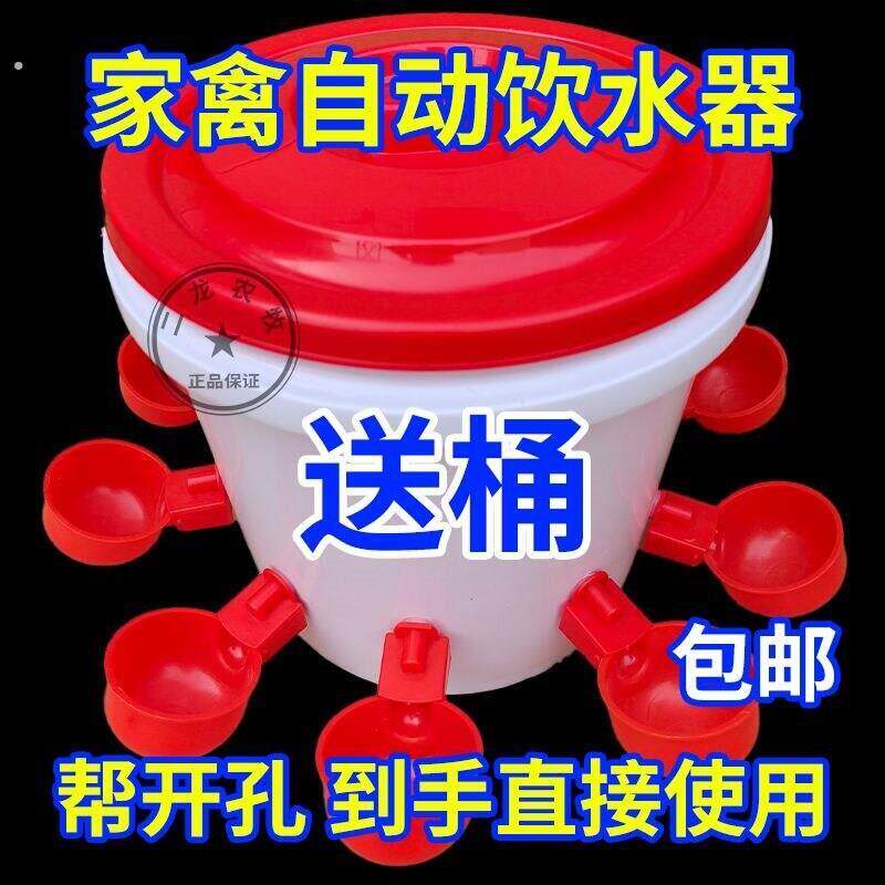 鸡鸭鹅家禽自动喂水器养殖专用水桶鸭鹅喂鸡自动饮水器鸽子饮水碗