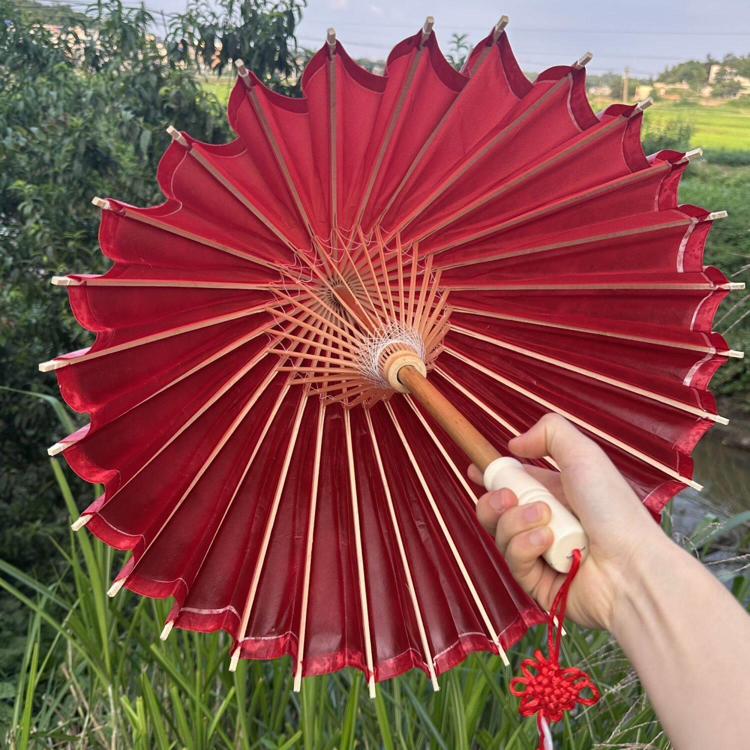 结婚油纸伞红色古风防雨防晒拍照旗袍走秀装饰民族表演道具婚礼伞图片