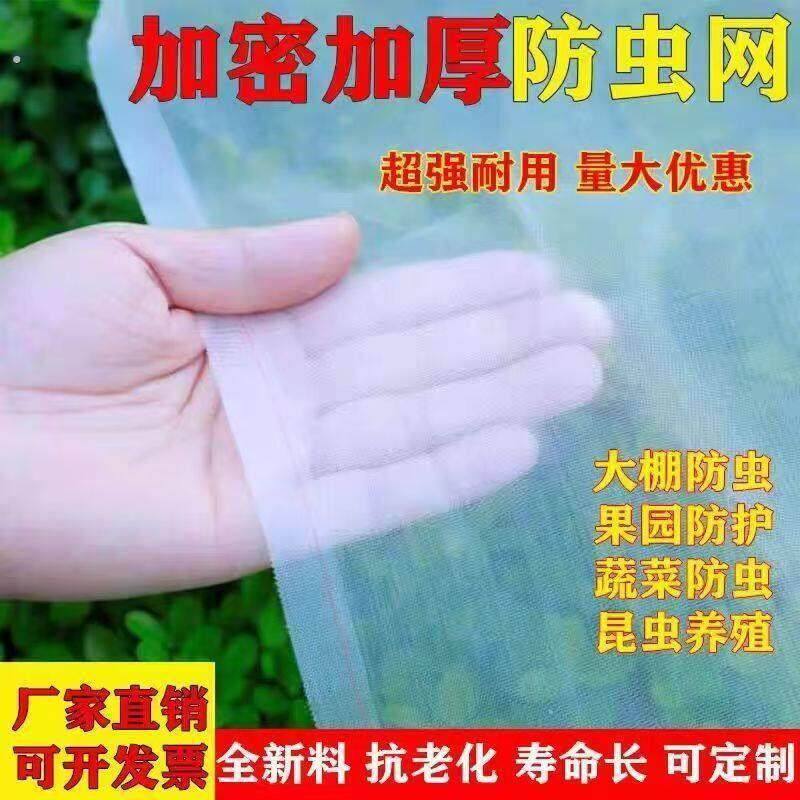 加厚加密防虫网大棚蔬菜果园专用防蝇放鸟抗老化纱网窗蚊帐布网纱