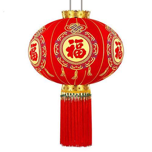 长杆大红灯笼新款古风户内外防水春节大门口装饰元旦新年灯笼大全