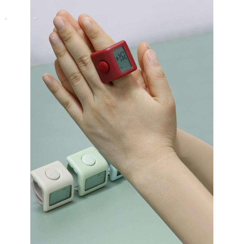 戒指计数器手按读数充电发光数字数字显示手指按戒指计数器迷你计
