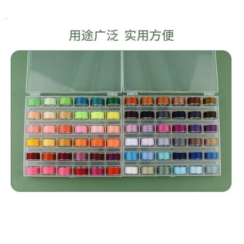 402缝纫机线缝纫线紫色家用缝衣线多色彩色小卷平车底线老式梭芯