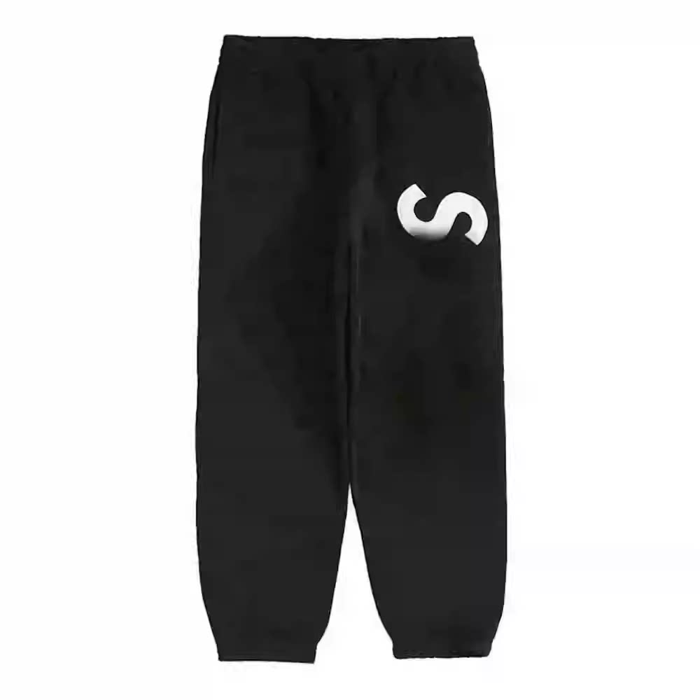 thumbnail for Satin Applique tracksuit logo sweatshirt set