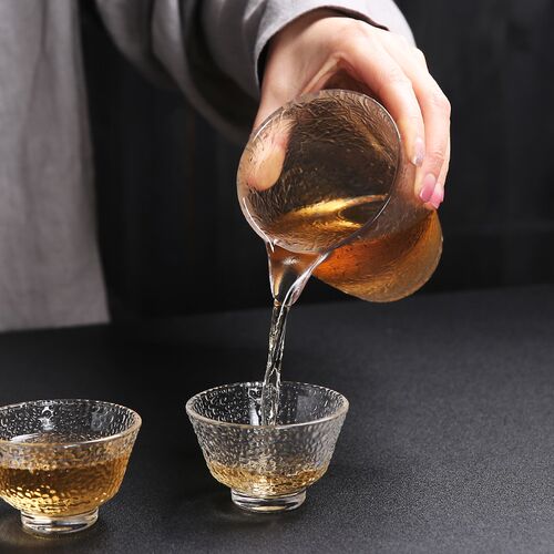 欣韵加厚耐热玻璃公道杯分茶器简约家用茶海茶漏套装功夫茶具配件