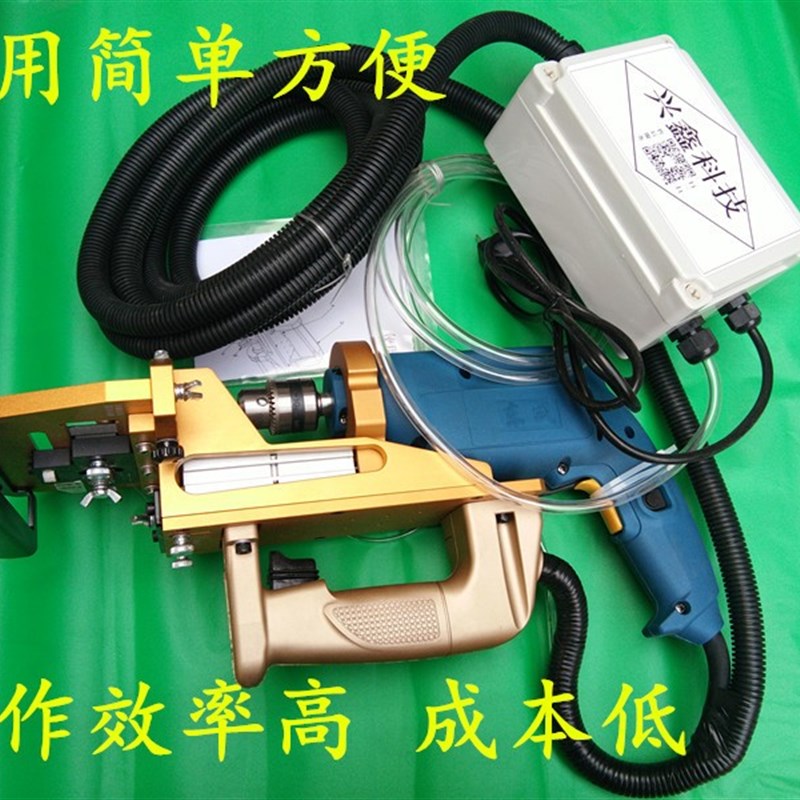 雕刻机手提板式家具侧孔机三合一打孔机气动电钻侧孔器气动打孔器
