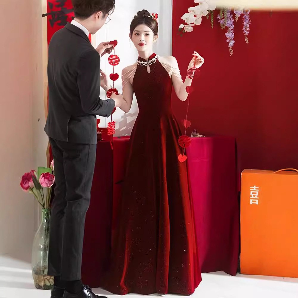 2026新款红色旗袍敬酒服新娘礼服/晚装