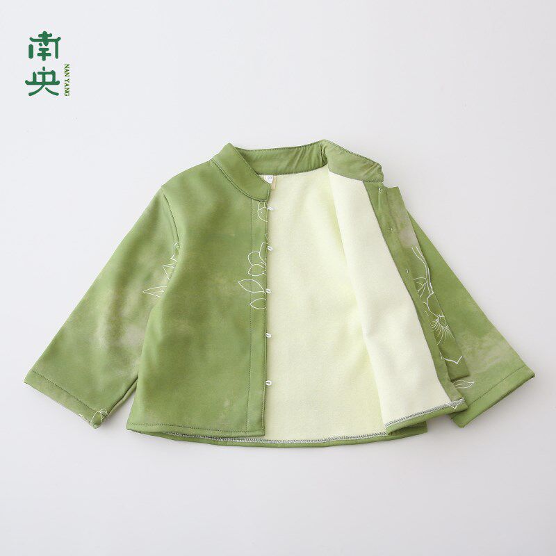儿童汉服套装秋冬季加绒男童唐装中国风宝宝元旦古装演出服新中式