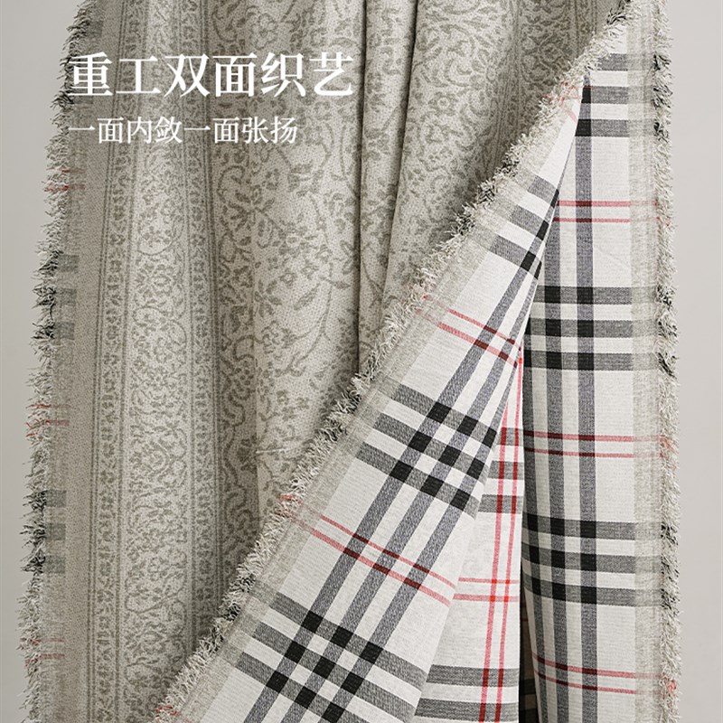 沙发套布全包沙发毛巾防猫抓复古高端套布四季万能套双面毛毯