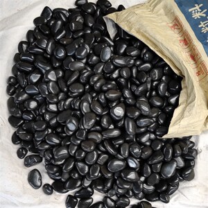 天然鹅卵石黑色雨花石原石铺地铺路鹅暖石头园林庭院园艺石子按吨
