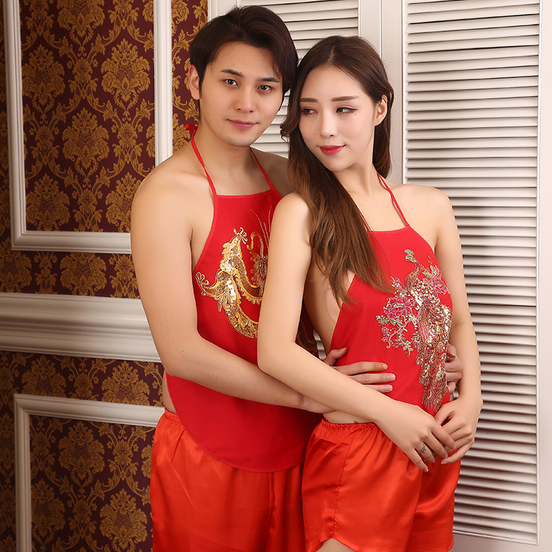 男士肚兜成人红肚兜本命年吉祥婚庆搞笑道具表演性感情侣中国风