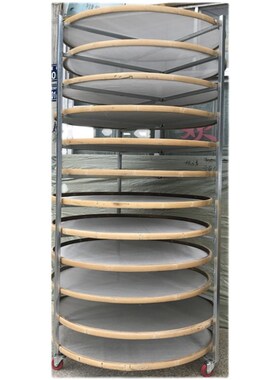 不锈钢竹网筛福建竹编制品制茶用具多层晾晒架