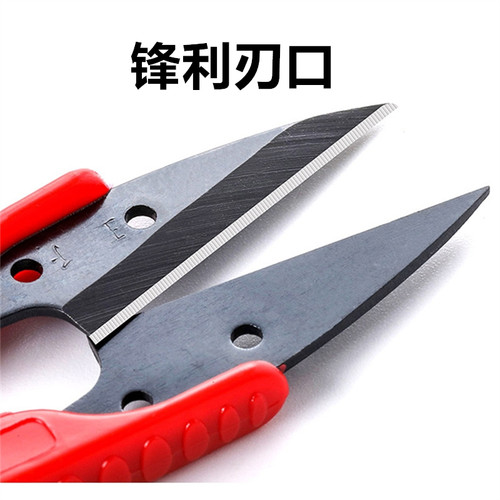 天丰小号弹簧纱剪不锈钢十字绣U型剪纺织服装厂裁缝剪线头小剪刀