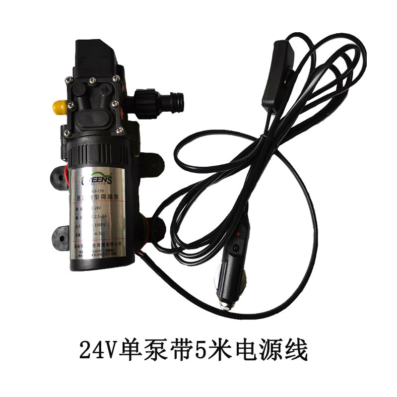 12V24V大客车洗车器便携式大巴清洗机高压水泵加长毛刷拖把可货车