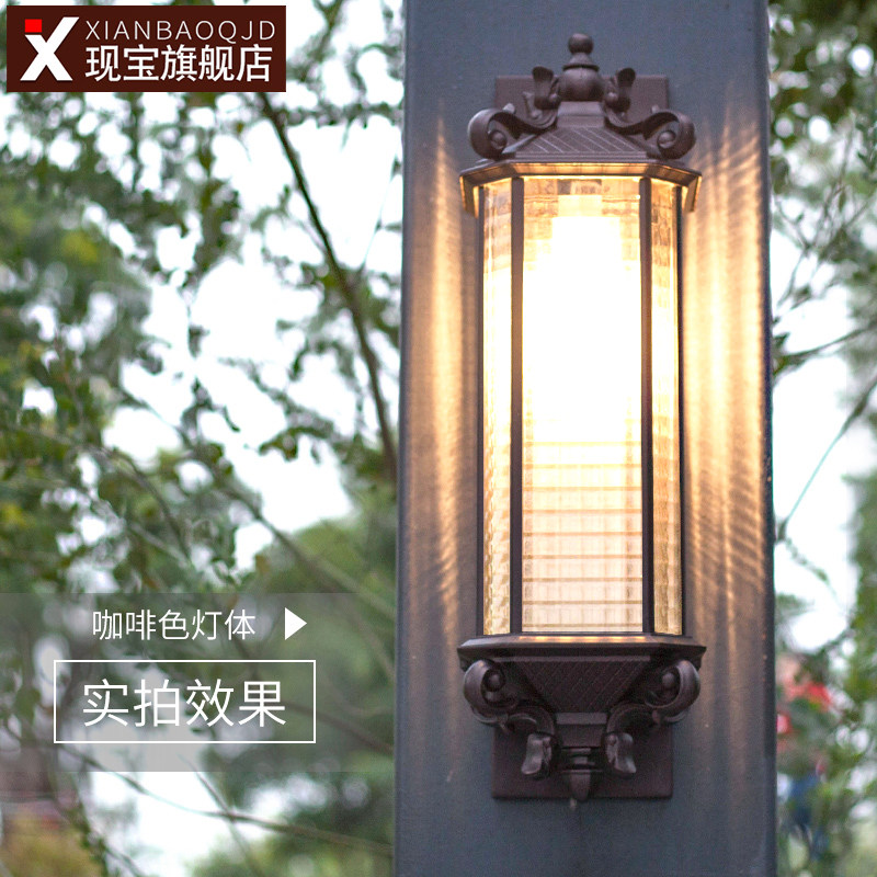 防水壁灯户外LED门口阳台欧式复古灯露台别墅庭院简约室外墙壁灯