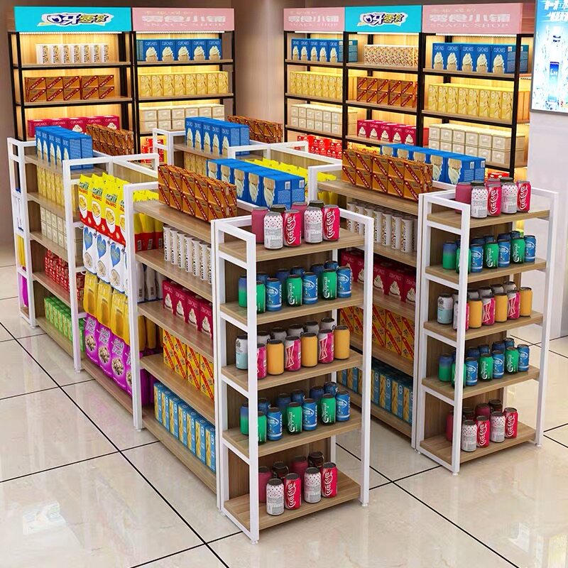 中岛柜手机配件挂钩零食展示架超市货架便利店置物架多层展示台