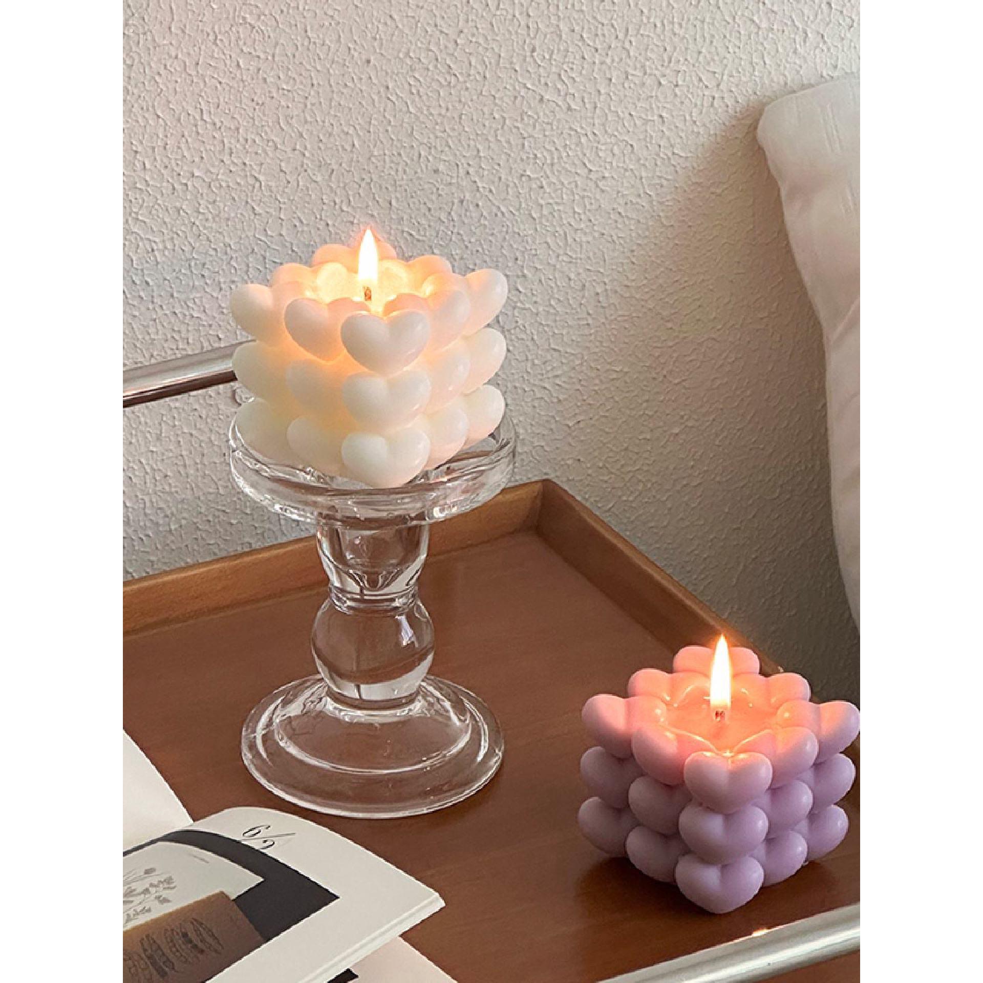 欧式香薰蜡烛烛台节庆婚礼生日蜡烛创意咖啡馆拍照道具桌面摆件