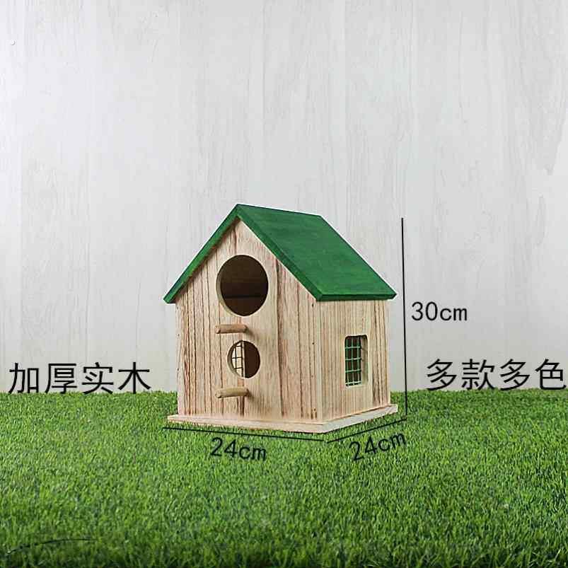大号户外防雨鸟窝繁殖箱美化校园乡村公园小院实木环保护鸟小木屋