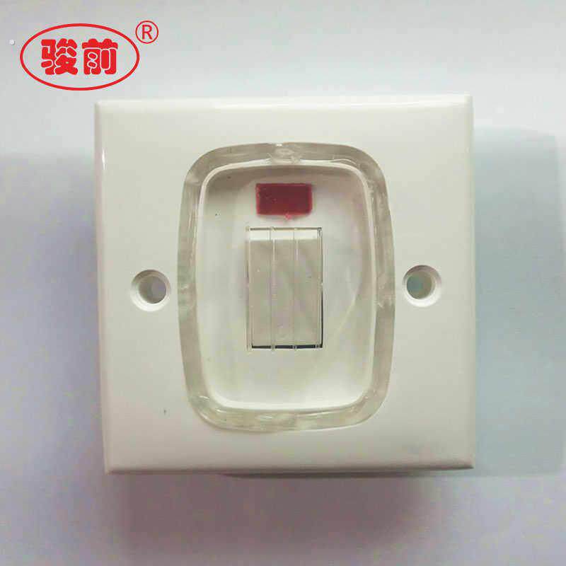 炉灶通风机电机开关按钮瓦斯炉防水开关面板86型一开单控户外双联