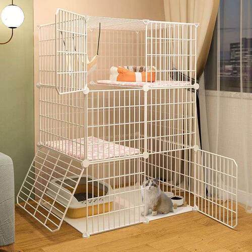 猫别墅全景猫笼家用室内豪华猫屋窝超大自由空间猫咪舒适宠物笼子