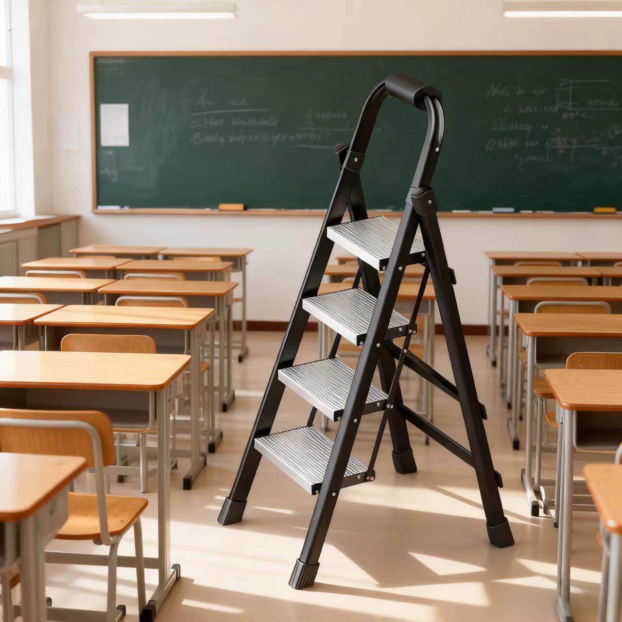 梯子家用折叠伸缩加厚人字梯室内多功能楼梯三四步登高爬梯小梯凳