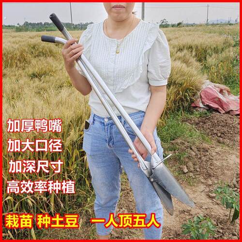 栽苗神器农用种土豆芋头工具辣椒西瓜打孔打眼移栽机育苗移苗器
