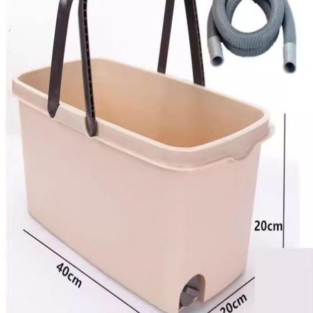 新款洗拖把桶带轮长方形家用拖地水桶带排水储水洗车拖布桶单桶