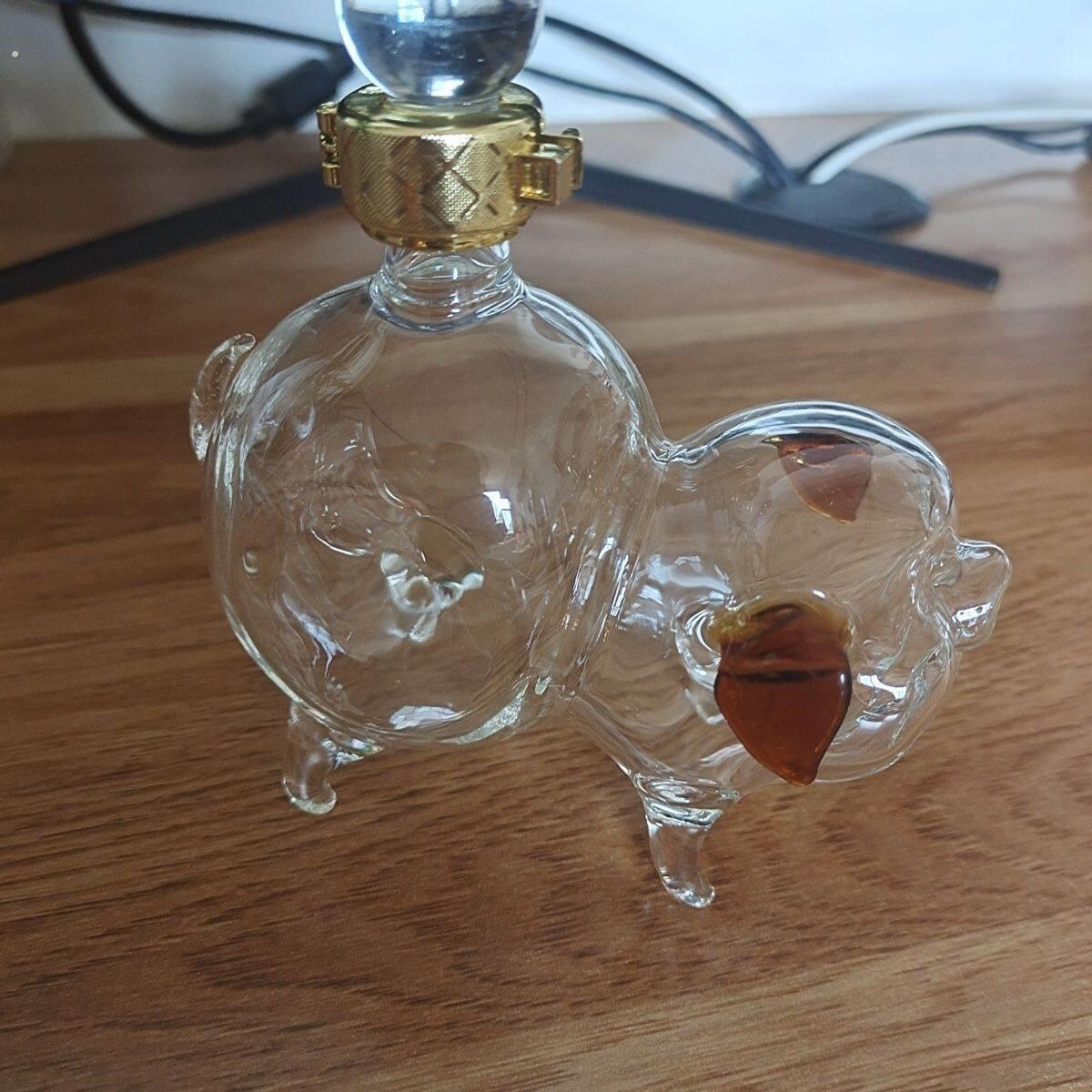 十二生肖猪瓶动物玻璃造型密封专用加厚耐热个性猪生肖透明酒瓶