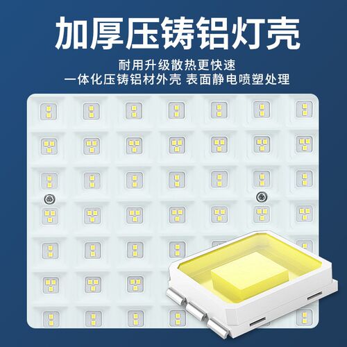 防爆灯led化工厂仓库车间照明灯200W加油站隧道防腐防尘投光灯