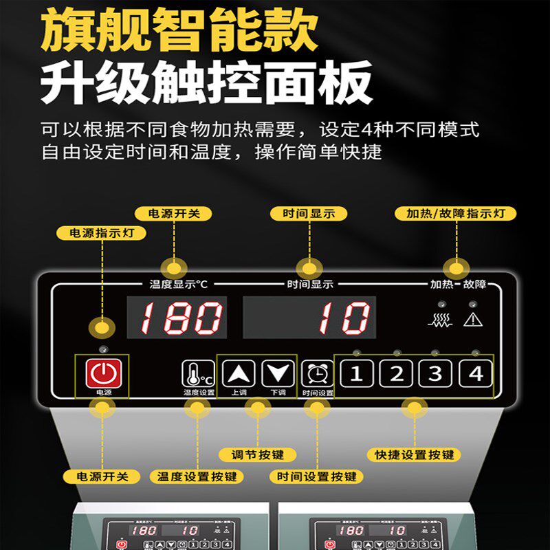 商用油炸锅单双缸电炸炉炸串炸薯条机定时电炸锅油炸炉大容量设备