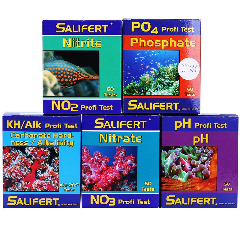 沙利法莎利法莎莉法测试剂no2钙no3镁po4钾kh氨ph锶海水鱼缸测试