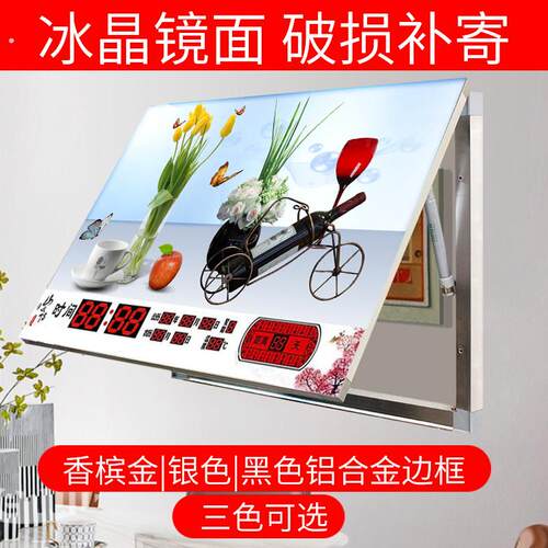 新款电表箱万年历装饰画带钟表时间遮挡电闸箱总开关客厅走廊厨房
