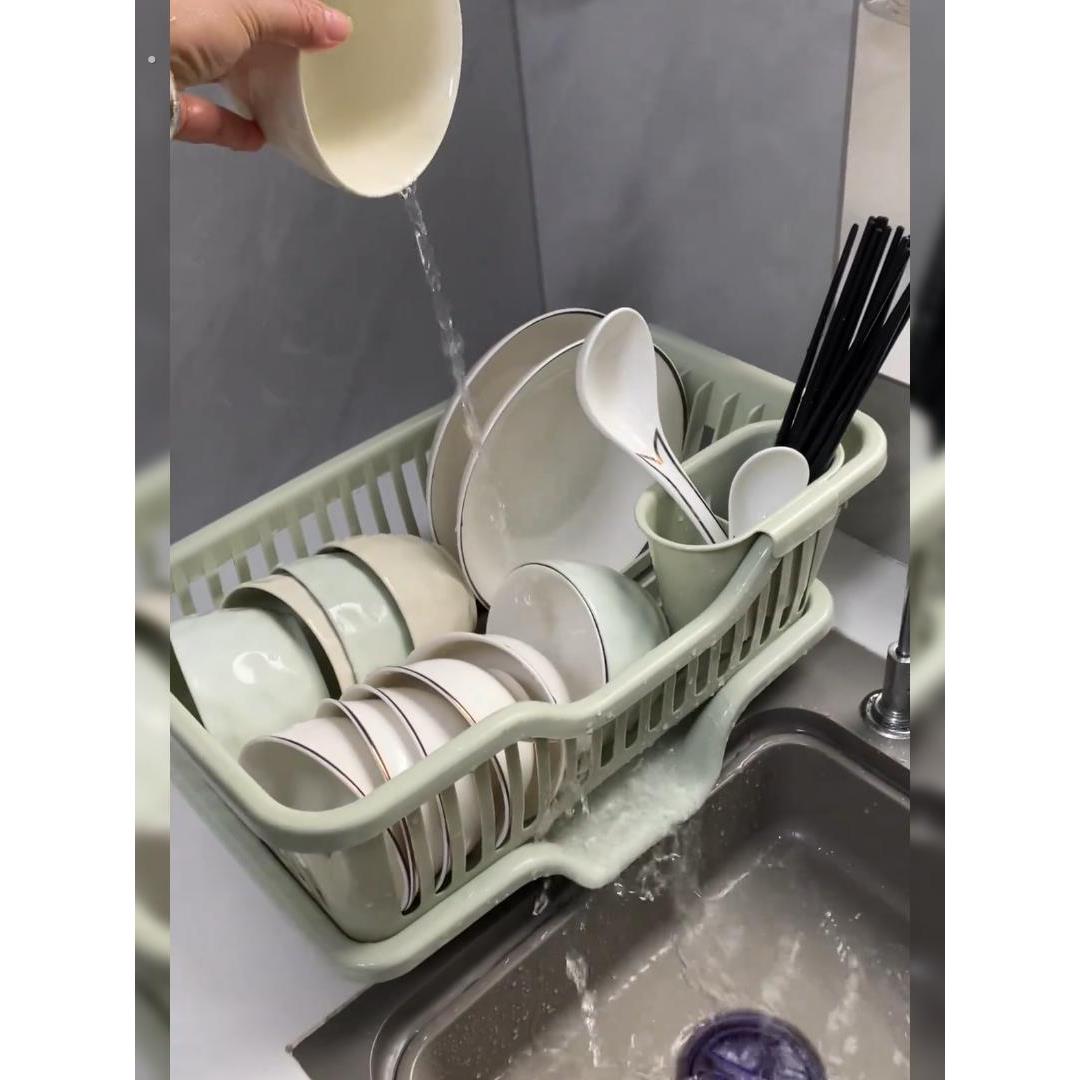 碗碟储物架厨房水槽储物架小碗柜碟盒水过滤器碗和筷子篮碟架排水