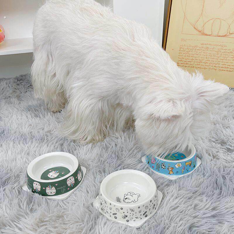 小猫饭碗幼猫小狗防打翻小型犬狗碗宠物粮盆兔子水碗用品