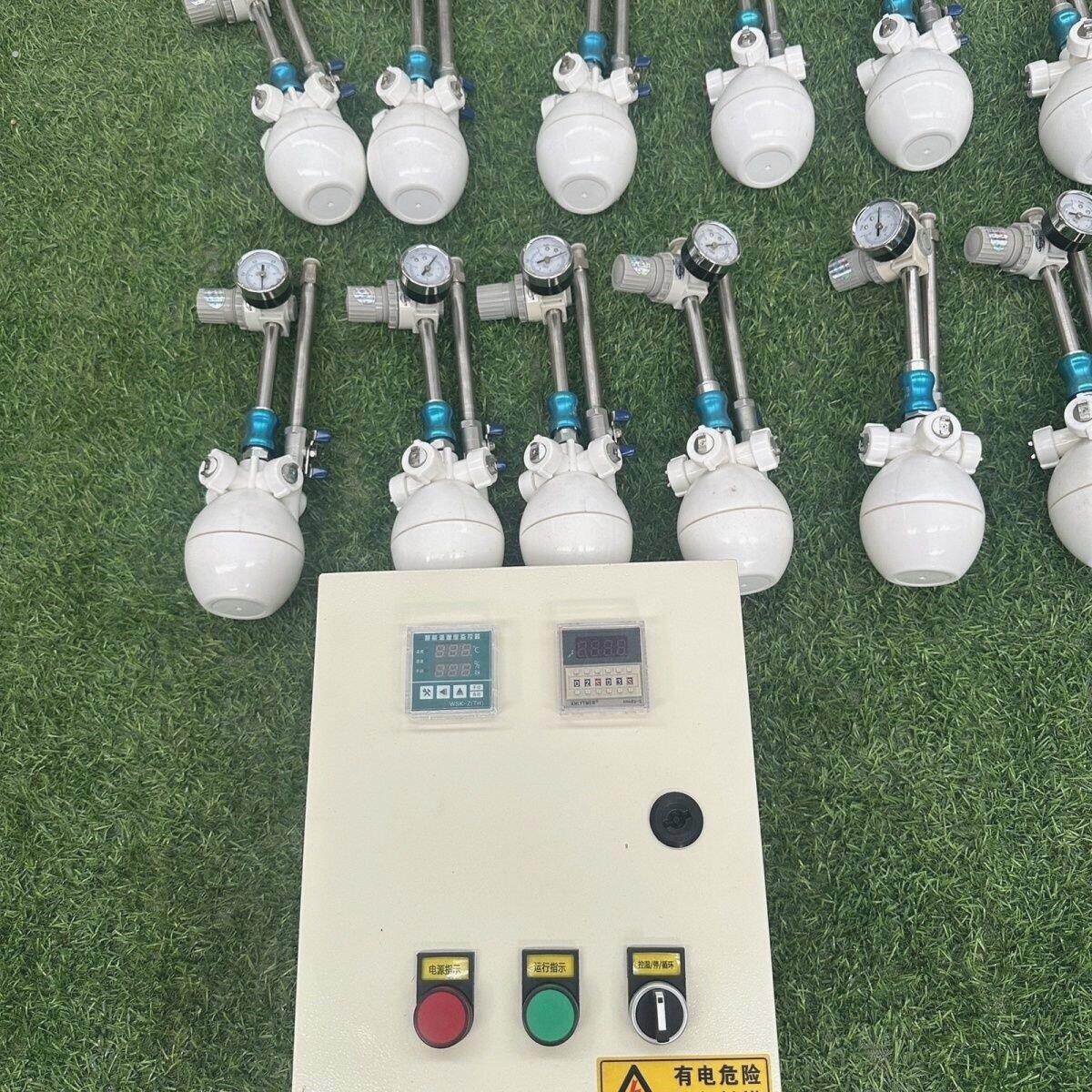 智能工业二流体加湿器车间厂房空气雾化干雾机喷头葫防静电降尘