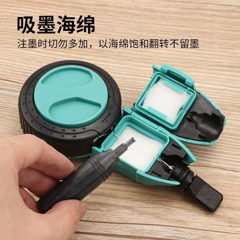 墨斗木工工具划线器手动半自动墨斗画线器弹线器专用手摇墨线工具