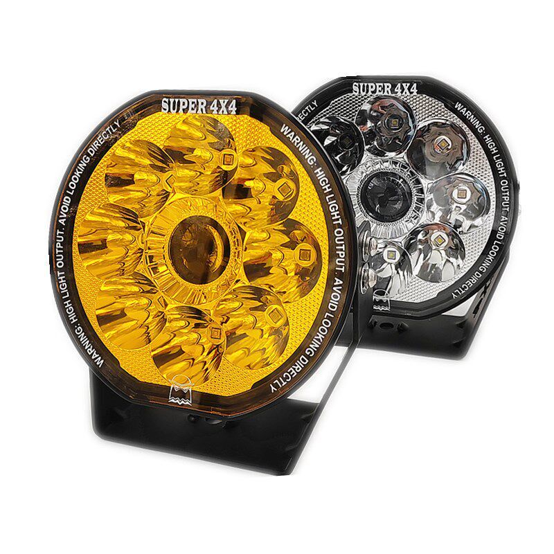 越野车激光大灯7寸汽车LED射灯前杠灯车顶大灯远光大灯12V24V通用