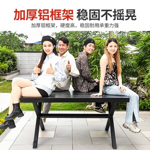 藤朝户外桌椅室外庭院休闲露台花园茶藤编黑色家具别墅防水藤椅子