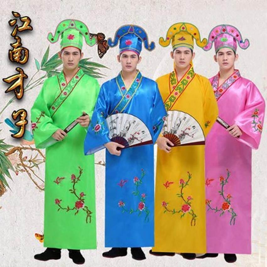 江南四大才子古装服装小品全套演出服装唐伯虎服装三句半表演服装
