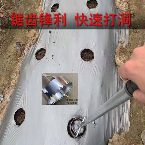 厂家新款地膜打孔器农用大棚打洞器蔬菜种植薄膜防草布打洞破膜器