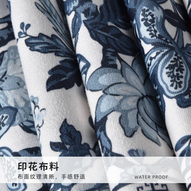 青花瓷法式中国风桌旗禅意氛围感茶旗新中式餐桌布艺装饰长条盖布