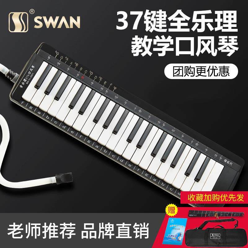 天鹅口风琴37键全乐理32键儿童初学者小学生用成人乐器专业演奏级