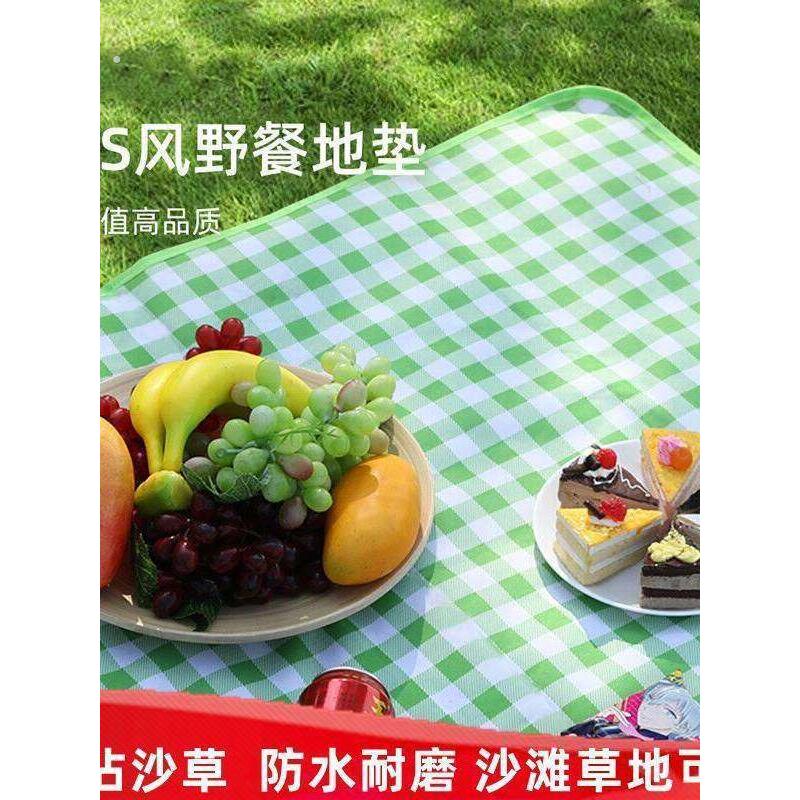 户外野餐垫加厚防水露营地垫无纺布防潮沙滩垫多功能小尺寸野餐垫