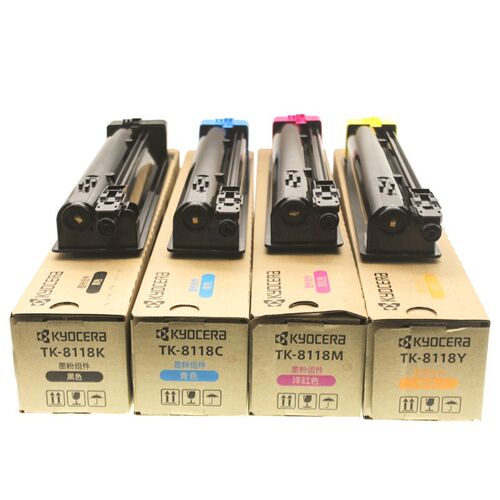 原装京瓷 TK-8118K 墨粉组件ECOSYS M8124cidn 彩色碳粉 粉盒 包