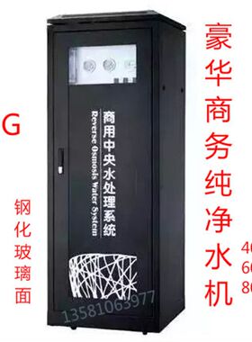 商用铁柜式内置储水罐400G800大流量直饮纯净水机食堂净化过滤器